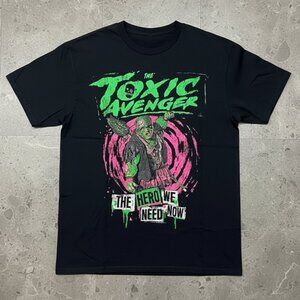The Toxic Avenger Hero We Need Now Black Graphic Tee Horror Movie Fan